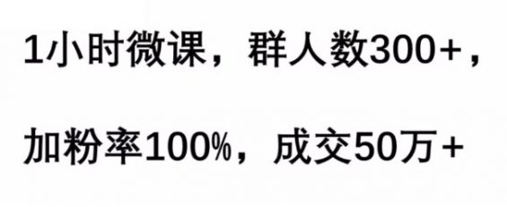 a1312 线上拓客难？她首次微课引流，成交50万，加粉率100%